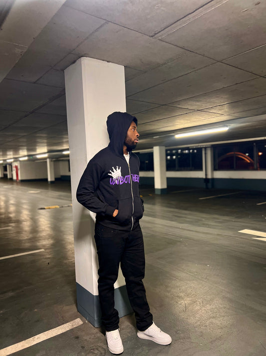 UNBOTHERED WHITE COWN JACKET - BLACK