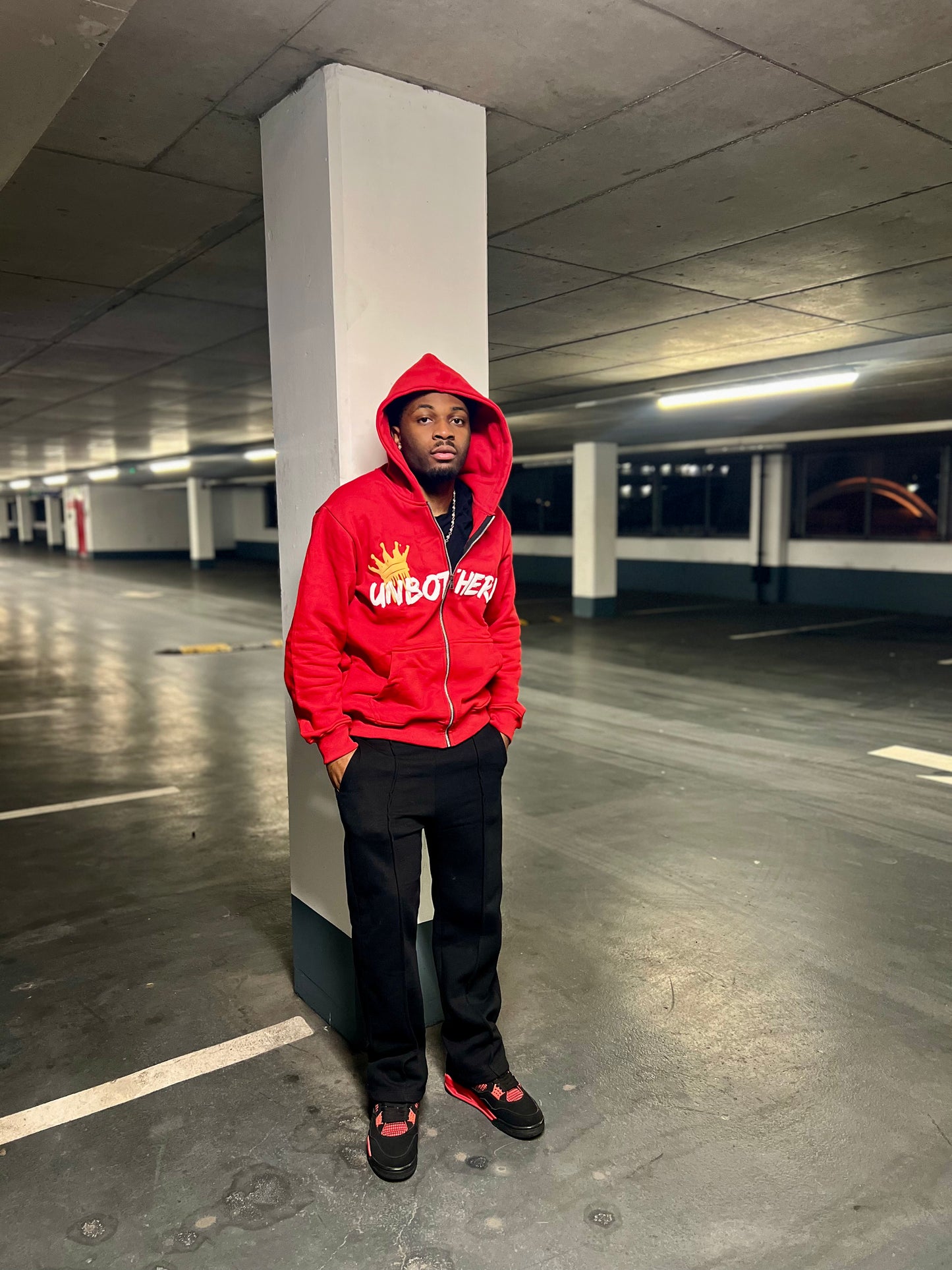 UNBOTHERED YELLOW CROWN JACKET - RED