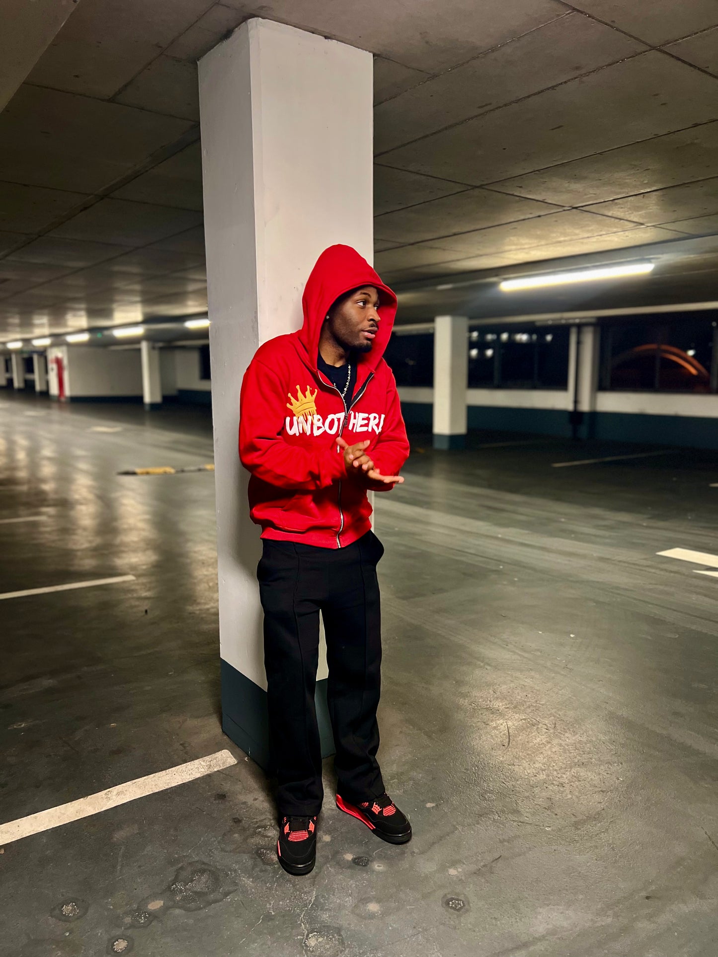 UNBOTHERED YELLOW CROWN JACKET - RED