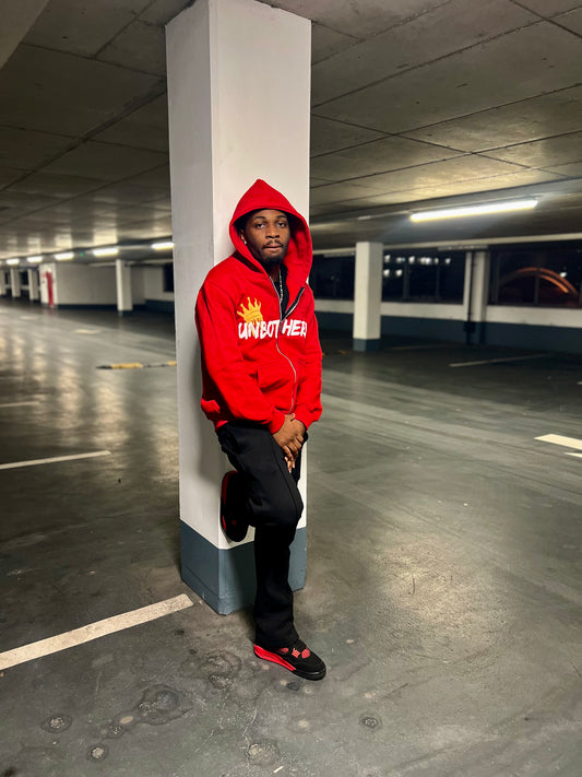 UNBOTHERED YELLOW CROWN JACKET - RED