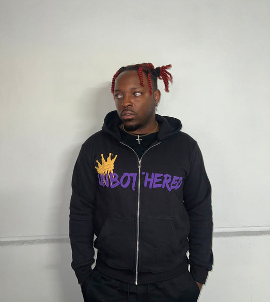 UNBOTHERED YELLOW COWN JACKET - BLACK