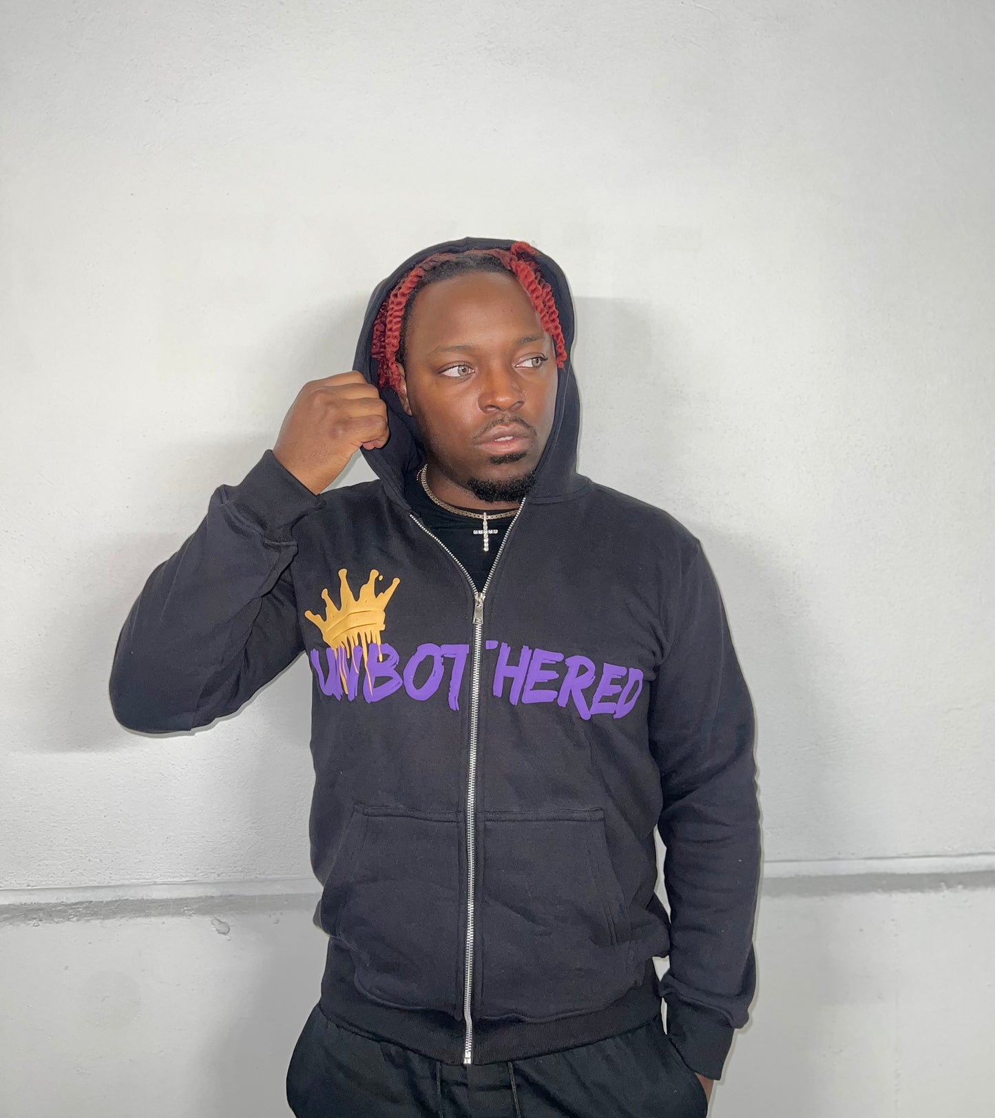 UNBOTHERED YELLOW COWN JACKET - BLACK