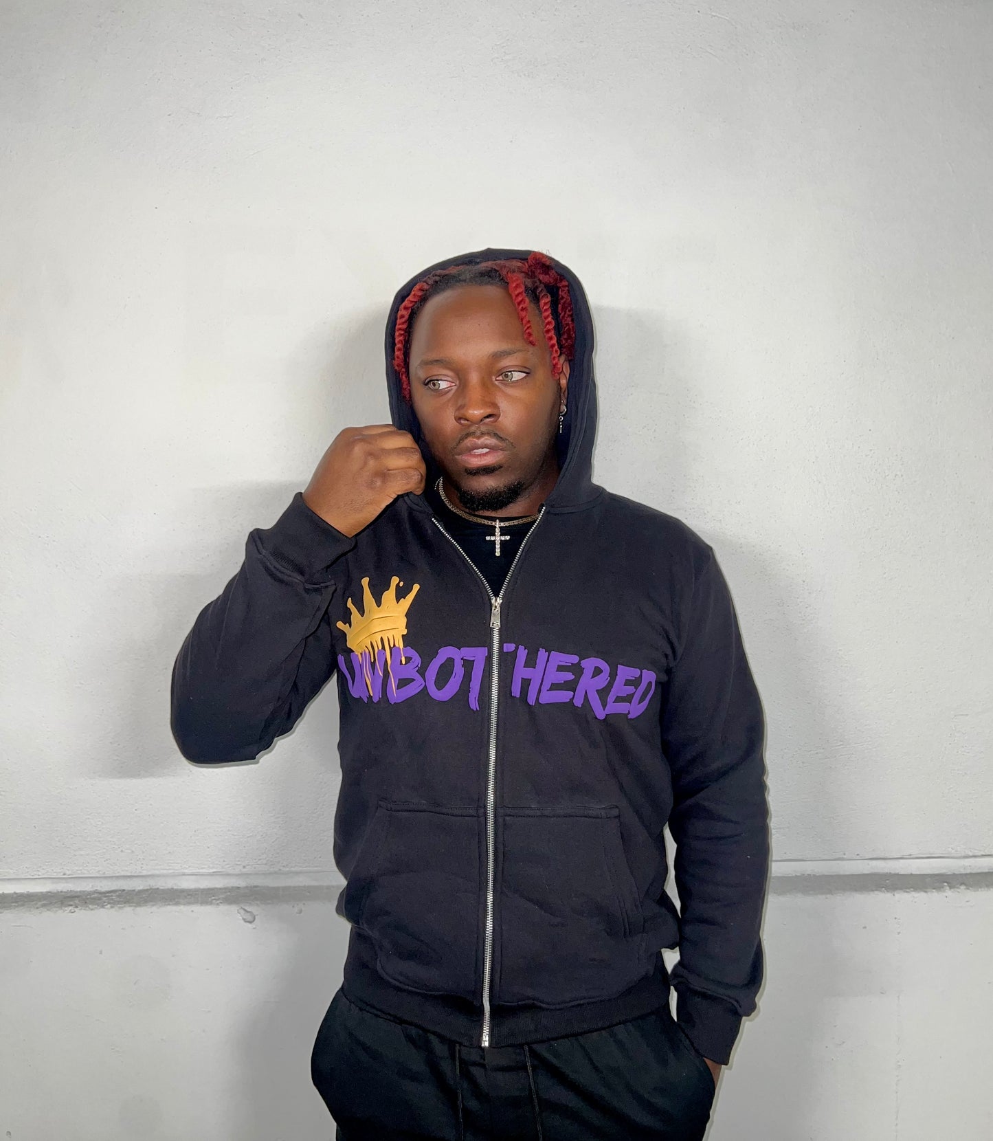 UNBOTHERED YELLOW COWN JACKET - BLACK