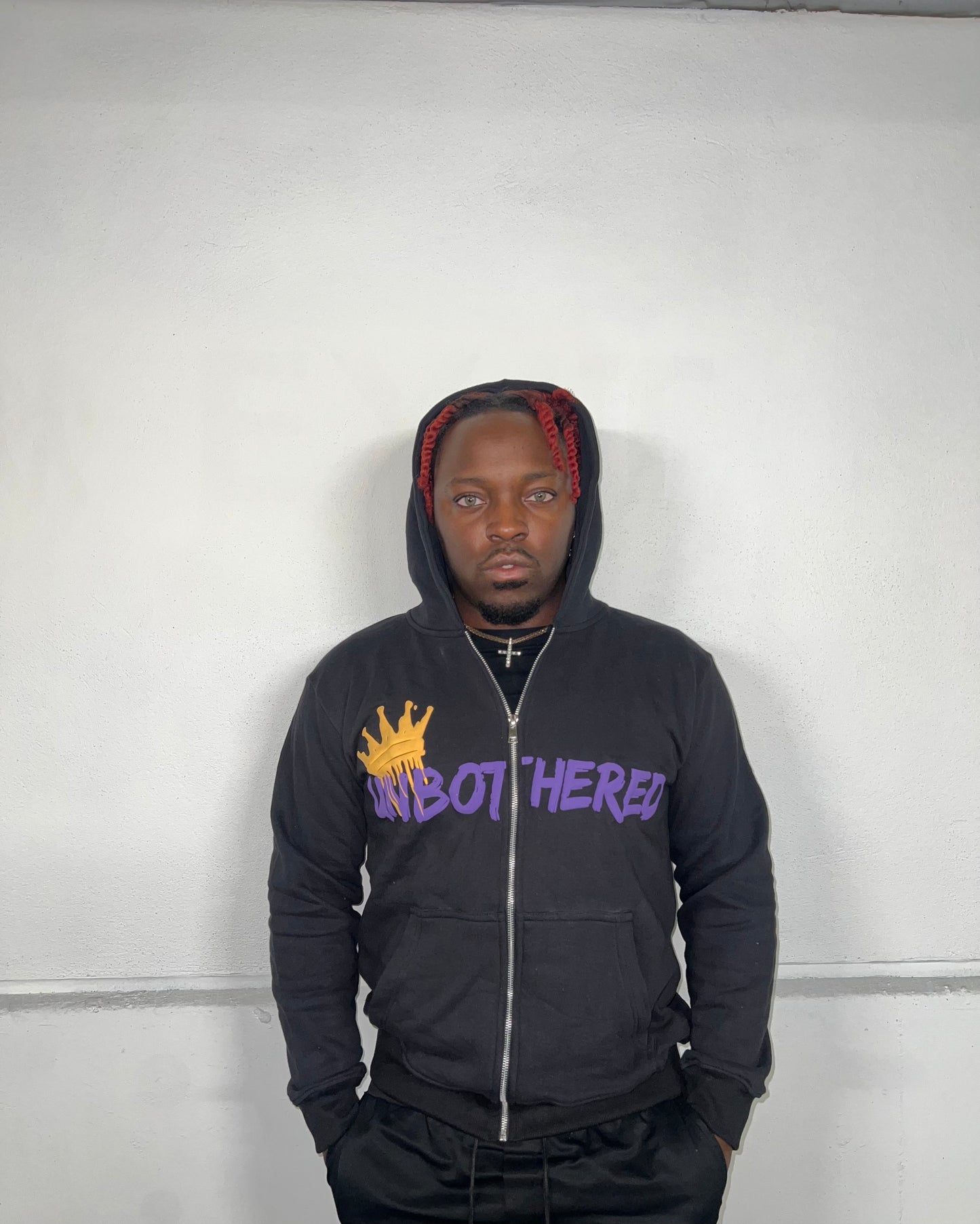 UNBOTHERED YELLOW COWN JACKET - BLACK