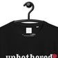 Unbothered Red Rose - Black T-shirt.